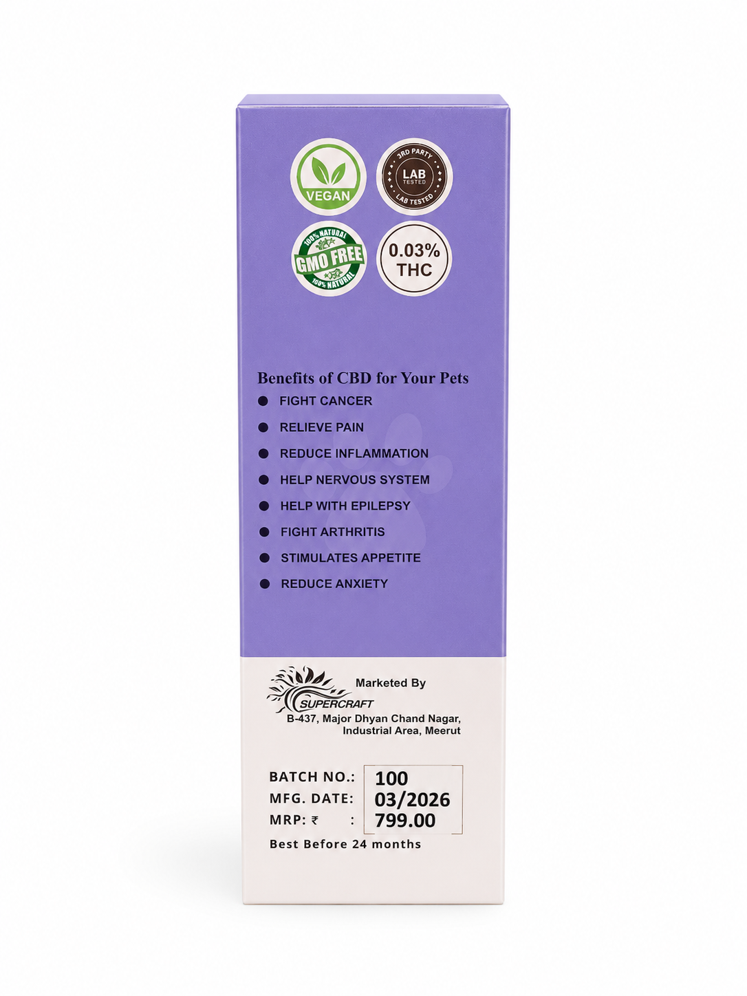 Full spectrum Vijaya Leaf Ext (500mg CBD oil)