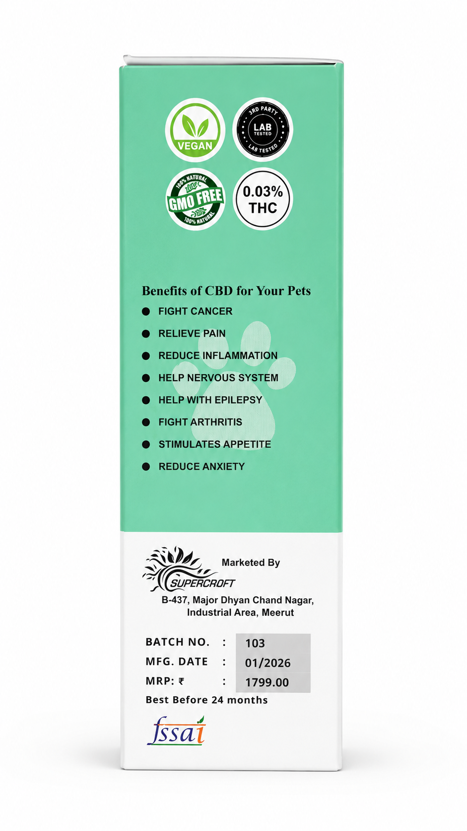 Full spectrum Vijaya Leaf Ext (1000mg CBD oil)