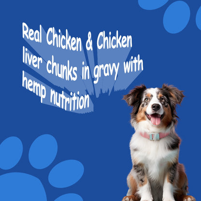 Hemp Gravy| With real chicken and chicken liver chunks  ( 1 Pouch 70g )