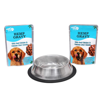 Stainless Steel Anti-Skid Pet Bowl – 200ml