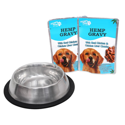 Stainless Steel Anti-Skid Pet Bowl – 200ml