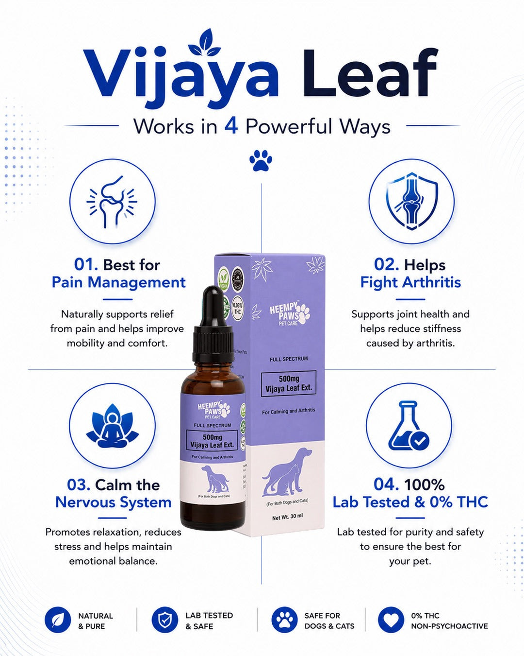 Full spectrum Vijaya Leaf Ext (500mg CBD oil)